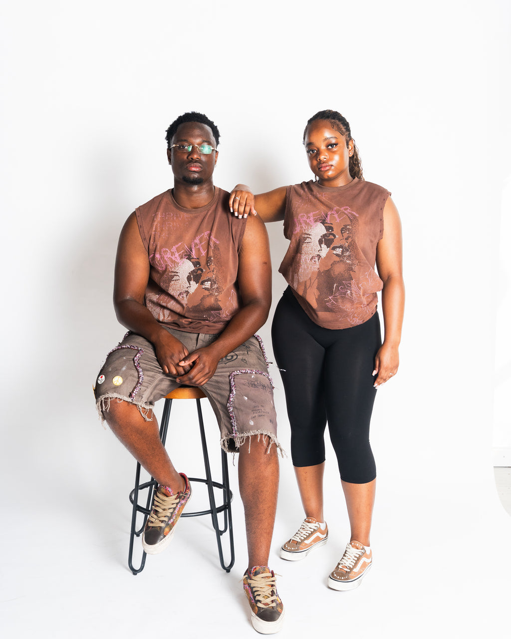 Solène Distressed Sleeveless Top